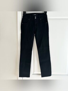 Hudson Straight Leg Flap Pocket Black Denim Jeans